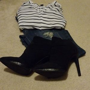 Re-posh! Jessica Simpson black booties